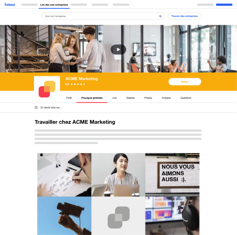 Améliorez la visibilité de votre marque grâce aux Pages Entreprises Privilège d’Indeed