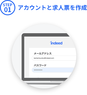 STEP01 アカウントと求人票を作成