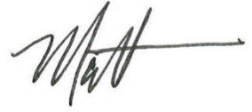 Matt Berndt signature
